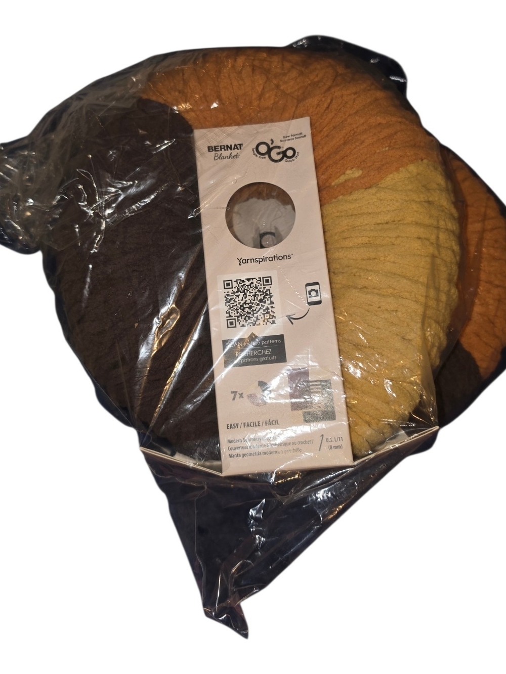 Bernat Blanket O’Go Copper Coins Super Bulky #6 Yarn 10.5oz 220 Yards